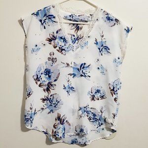 SHEIN Floral Lace Blouse